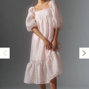 Anthropologie puff sleeve dress